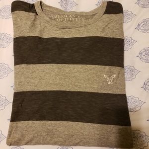American Eagle Mens Large Long Sleeve Striped T